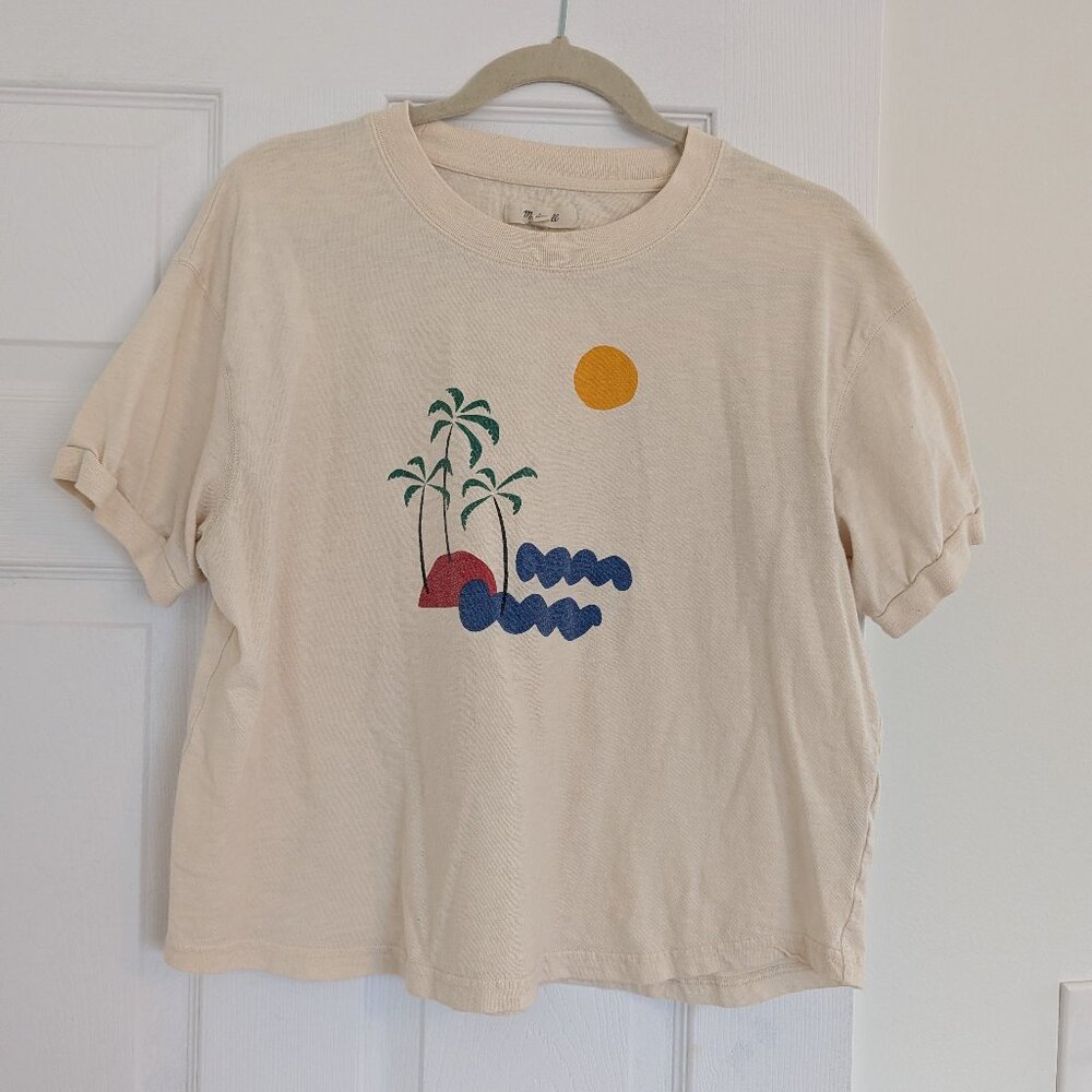 Madewell island Getaway Graphic Everyday Crop Tee